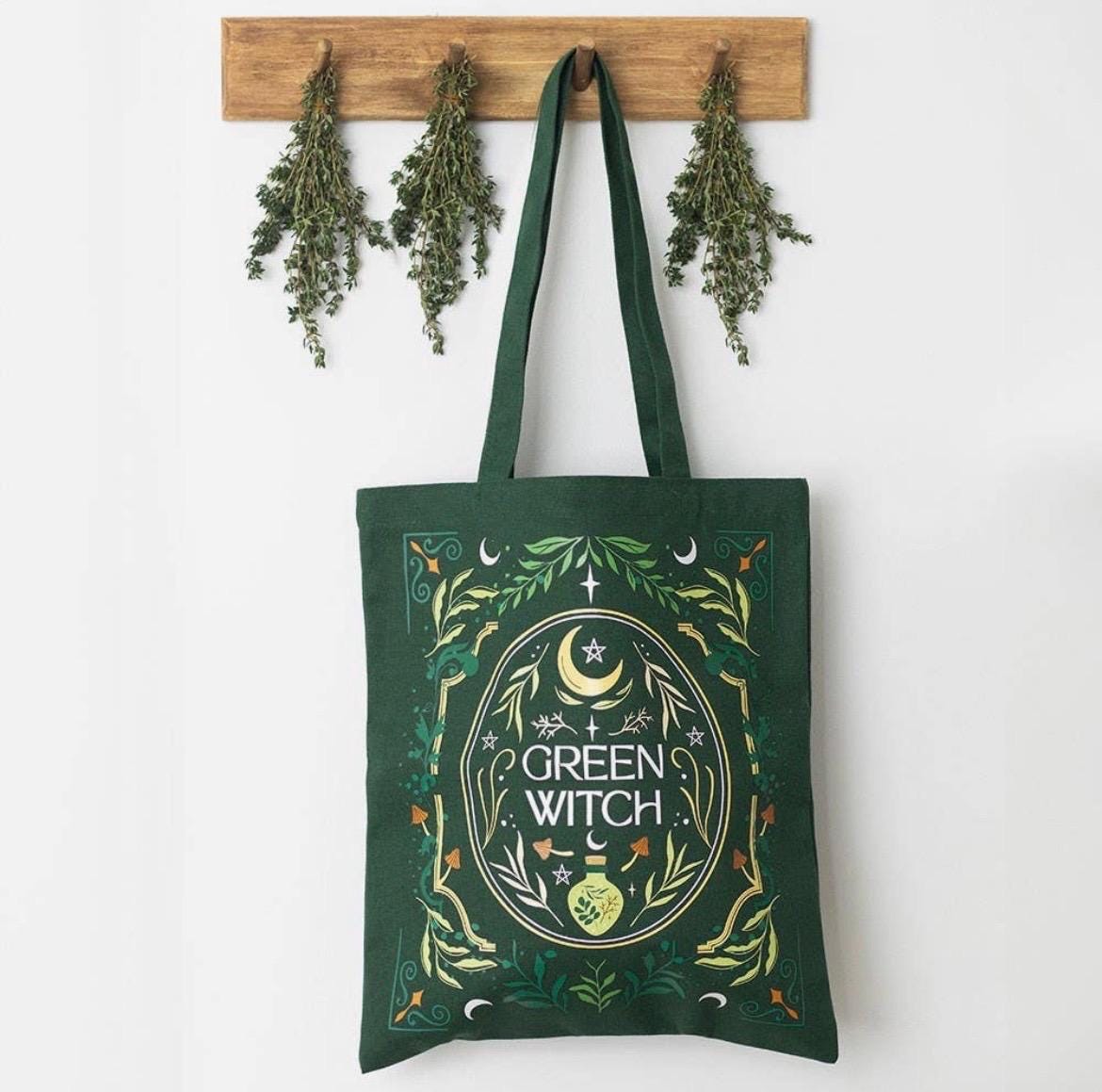 The Green Witch Tote Bag