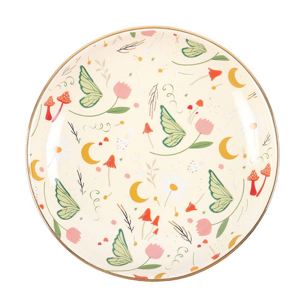 Cute Fairy Folklore Print Trinket Dish