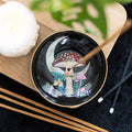 Cute Boho Witchy Magical Forest Mushroom Ceramic Incense Holder Plate