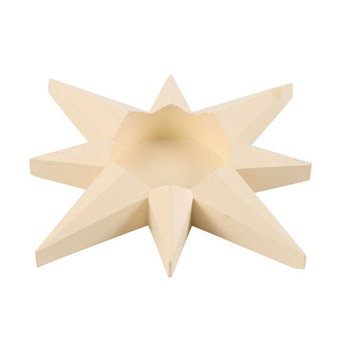 Beautiful Cream Coloured Star Tealight Candle Holder