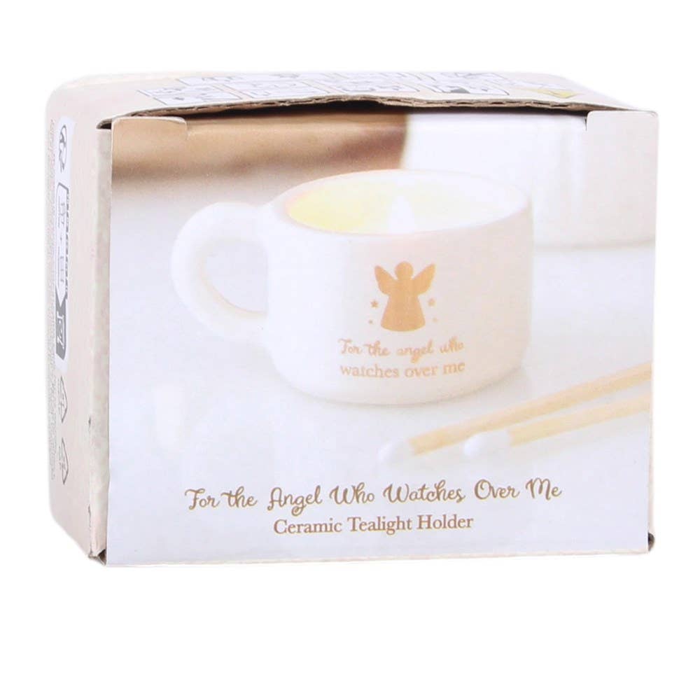 For the Angel Who Watches Over Me Tealight Candle Holder