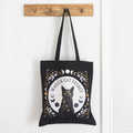 Black Magick Cat Witchy Goth Tote Bag