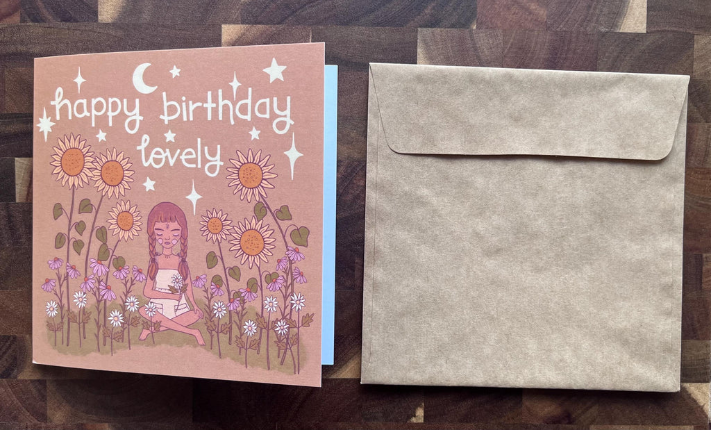 Sunflower Birthday Card – Bright, Joyful & Printed on Recycled Paper
