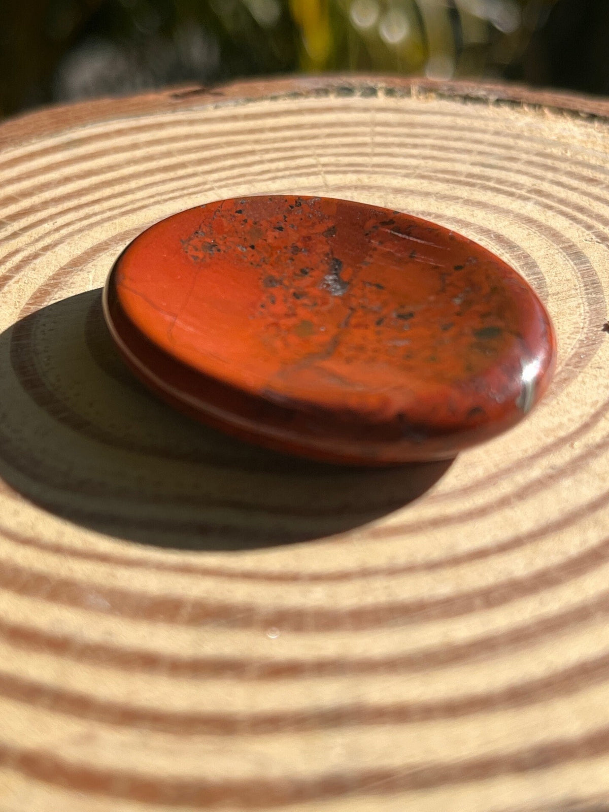 Red Jasper Worry Stone – Grounding, Root Chakra & Steady Strength