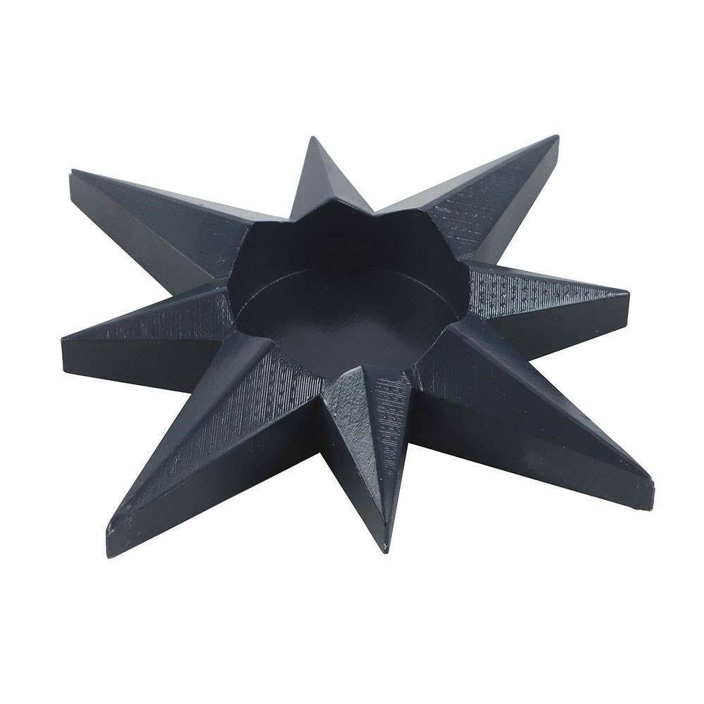 Beautiful Boho Navy Coloured Star Tealight Candle Holder