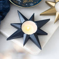 Beautiful Boho Navy Coloured Star Tealight Candle Holder