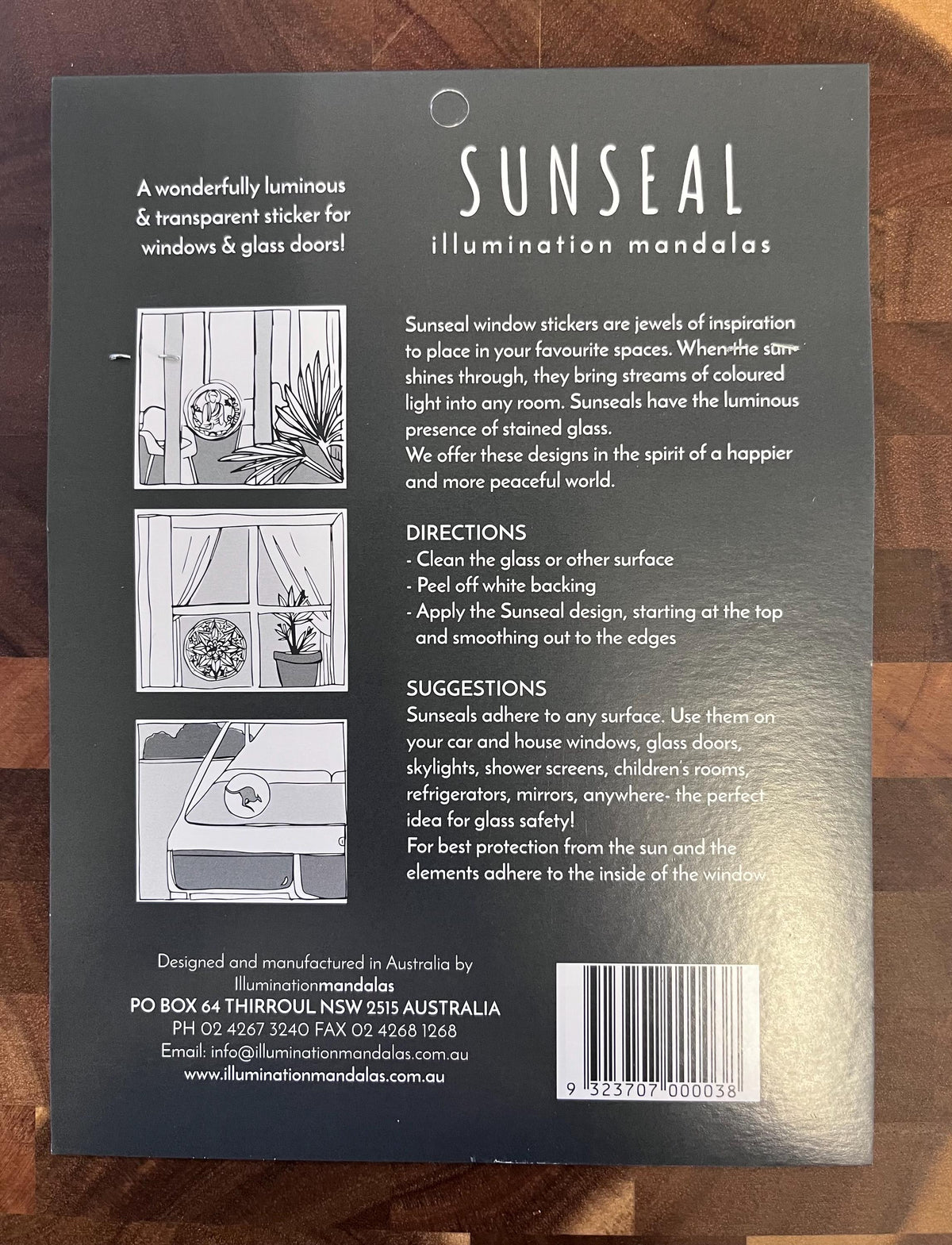 Bee Happy, Bee Mindful Sunseal Window Sticker