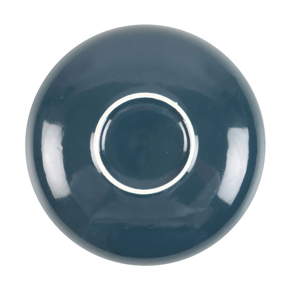 Dark Witchy Magical Round Midnight Moth Ceramic Trinket Dish
