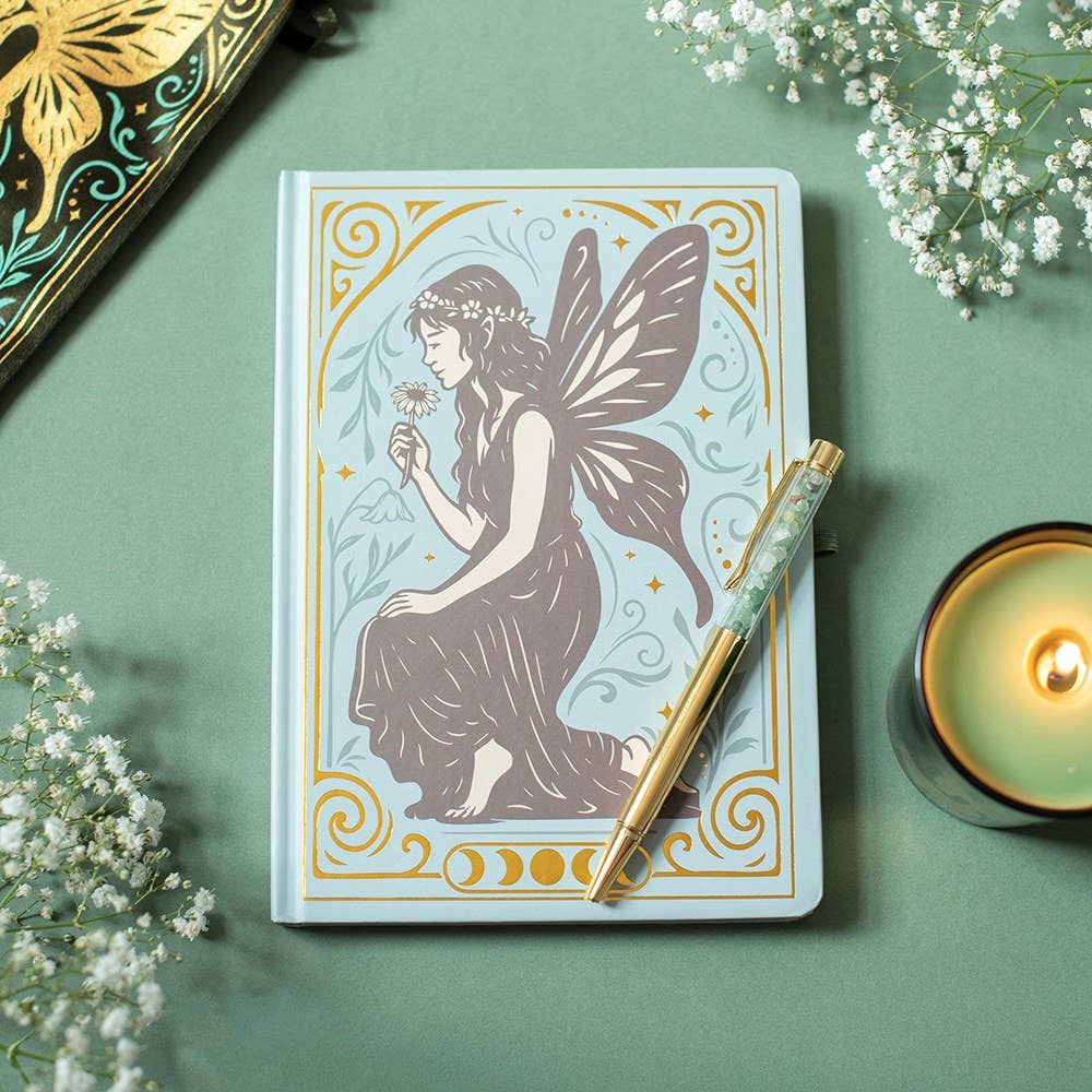 Magical Fairy Tales A5 Notebook with Beautiful Crystal Pen