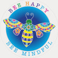 Bee Happy, Bee Mindful Sunseal Window Sticker