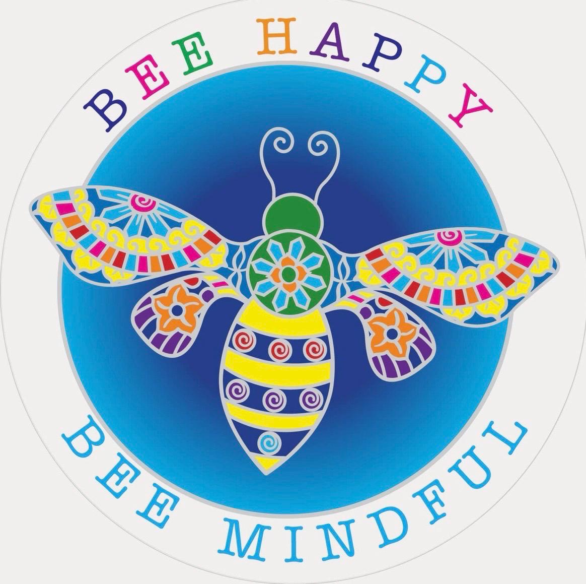 Bee Happy, Bee Mindful Sunseal Window Sticker