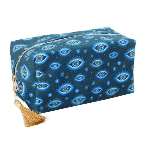 All Seeing Eye Print Boho Make Up Bag