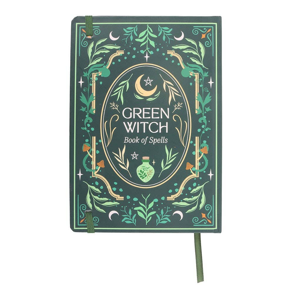 Beautiful Green Witch A5 200 Page Notebook