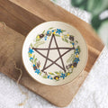 Witchy Boho Solstice Wreath Ceramic Trinket Dish