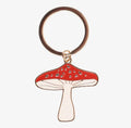 Lucky Toadstool Key Ring – Mushroom Charm, Forest Magic Accessory