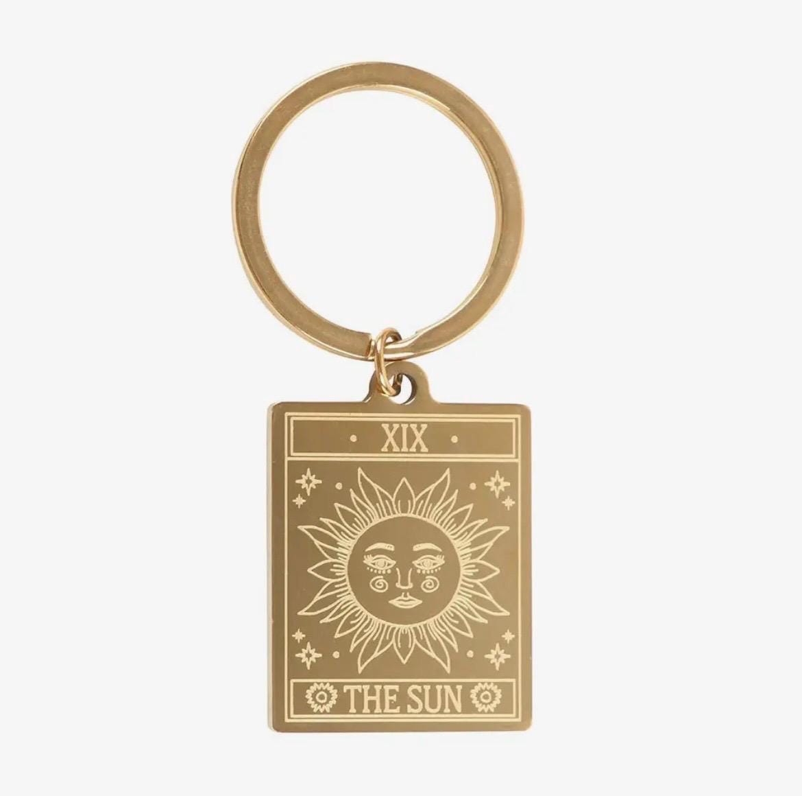 The Sun Vintage Tarot Keyring