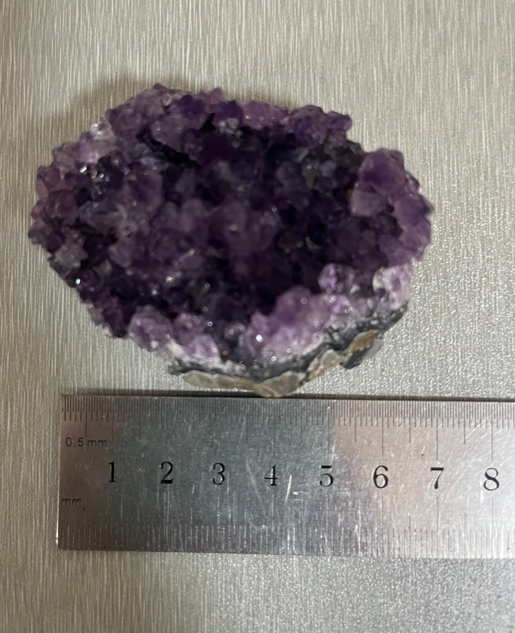 Genuine Dark Purple Amethyst Crystal Cluster