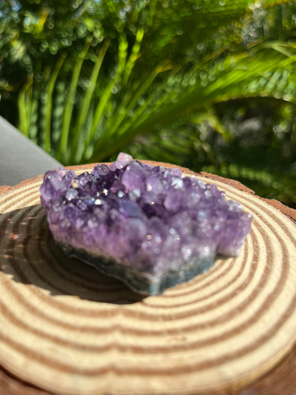 Genuine Dark Purple Amethyst Crystal Cluster