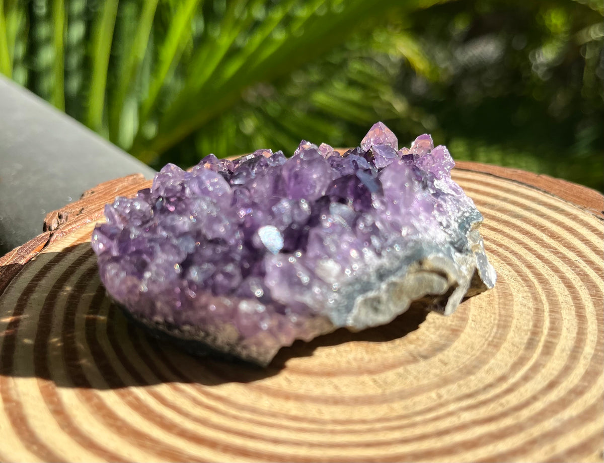 Genuine Dark Purple Amethyst Crystal Cluster