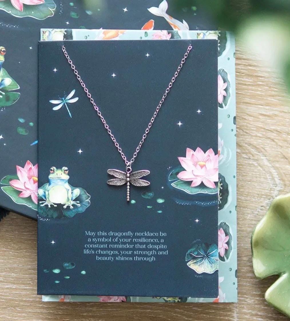 Dragonfly Necklace – Transformation & Nature-Inspired Gift