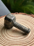 Carved Pyrite Crystal Mjolnir Thor's Viking Hammer