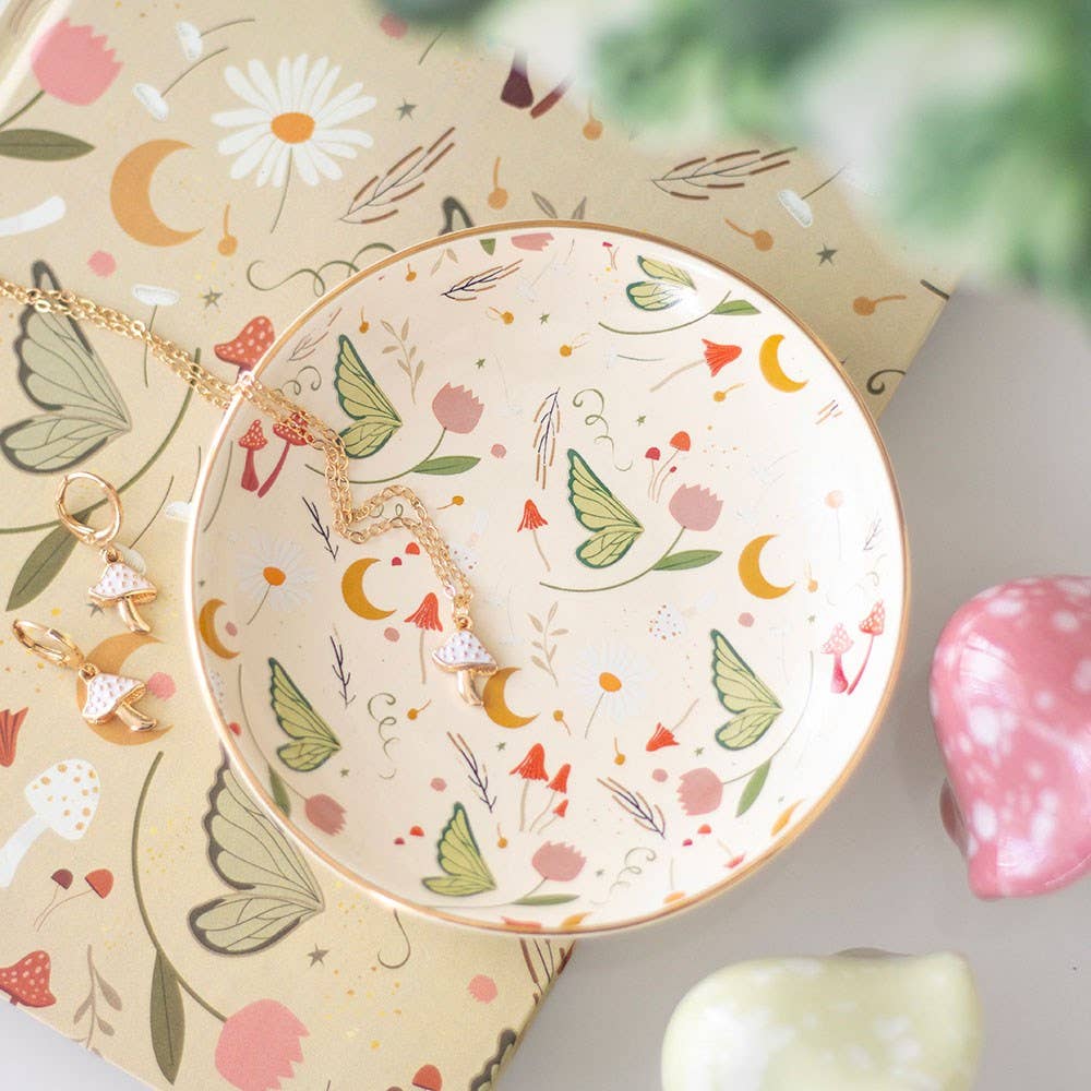 Cute Fairy Folklore Print Trinket Dish