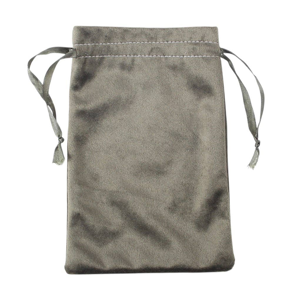 Stardust Fairy Green and Gold Velvet Drawstring Tarot Pouch