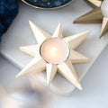 Beautiful Cream Coloured Star Tealight Candle Holder