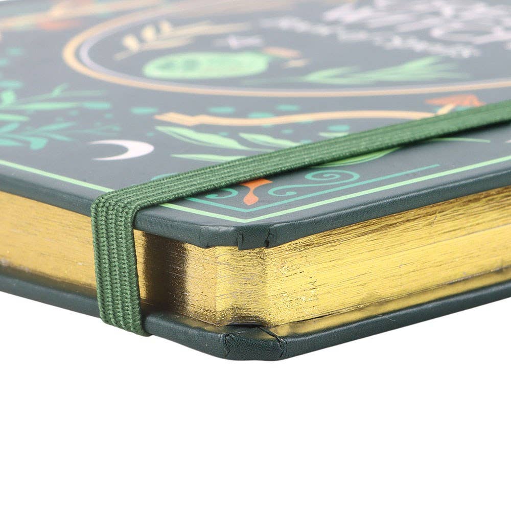 Beautiful Green Witch A5 200 Page Notebook