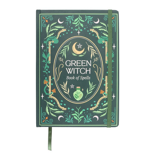 Beautiful Green Witch A5 200 Page Notebook