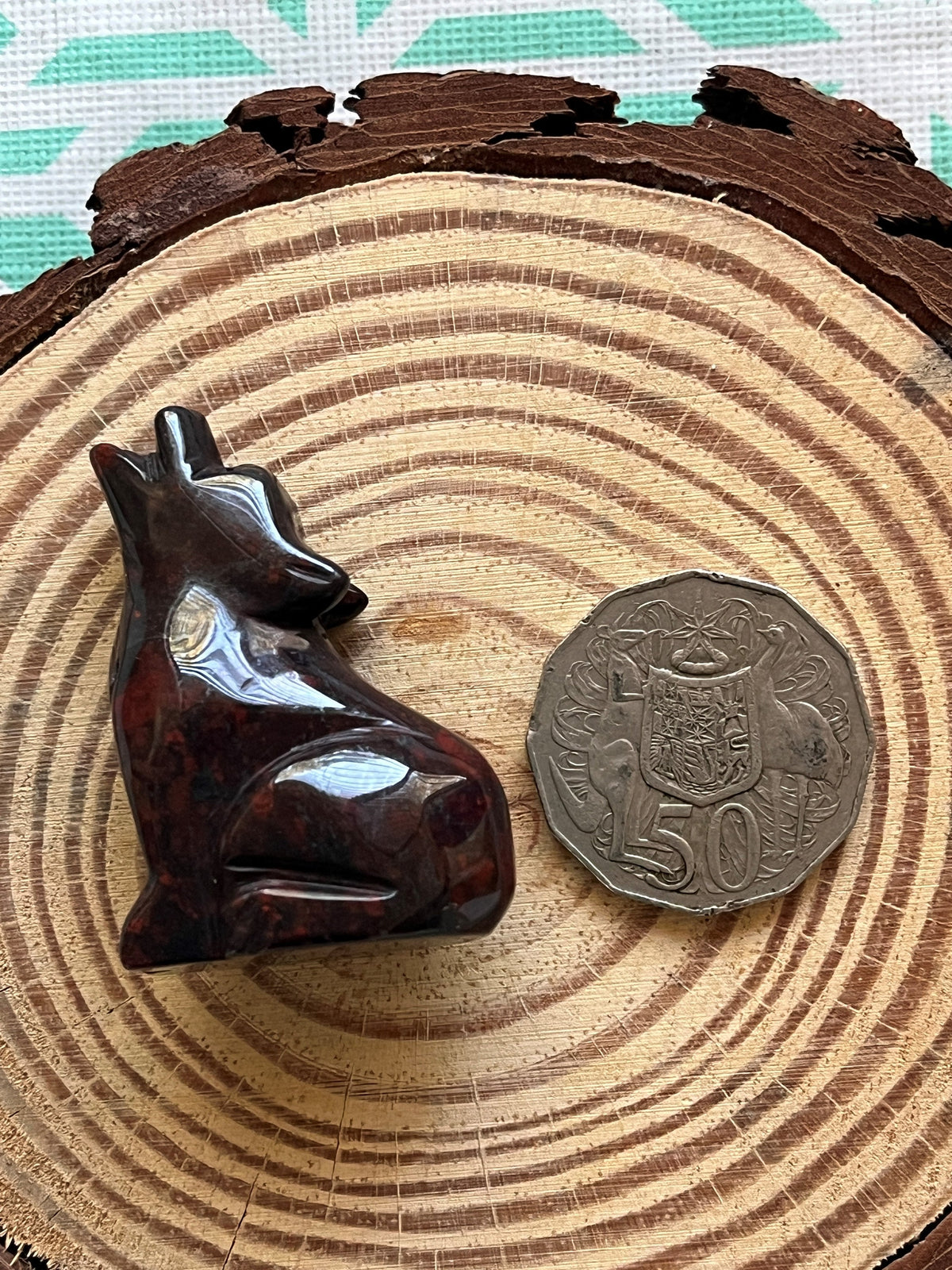 Hematite Wolf Figurine – Grounding, Strength & Spirit Totem